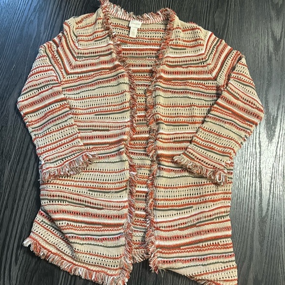 Chico's Sweaters - 🍍CHICO FRAYED SWEATER🍍SIZE 1🍍I-1